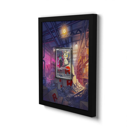 238 Team Rockets Mimigma - Extended Artwork Framed Pokemon Card Display