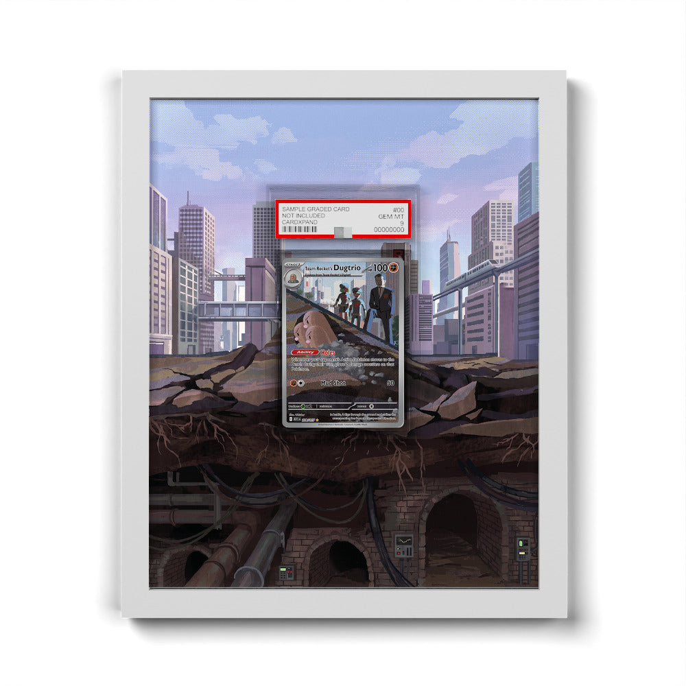 239/217 Team Rocket's Dugtrio - Extended Artwork Pokemon Card Frame