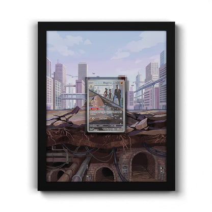 239 Team Rockets Digdri - Extended Artwork Framed Pokemon Card Display