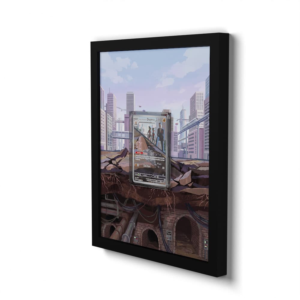 239 Team Rockets Digdri - Extended Artwork Framed Pokemon Card Display