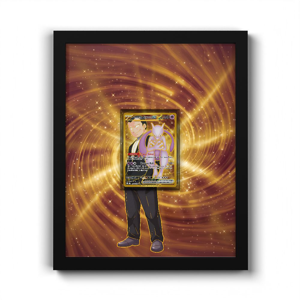 240/182 Team Rocket's Mewtwo EX - Extended Artwork Pokemon Card Frame