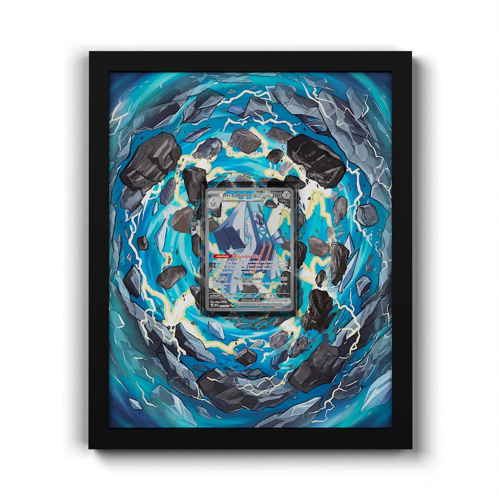 241 Duraludon EX - Extended Artwork Framed Pokemon Card Display