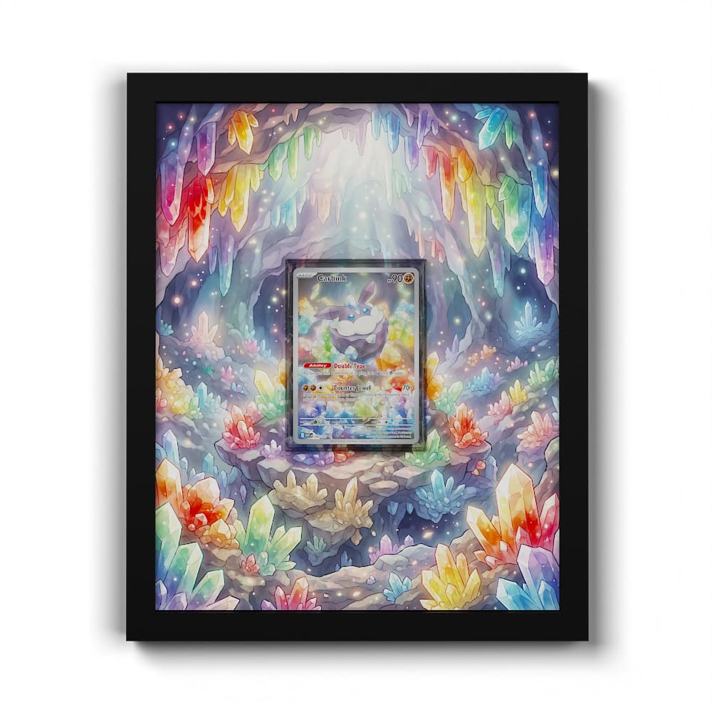 242 Rocara - Extended Artwork Framed Pokemon Card Display