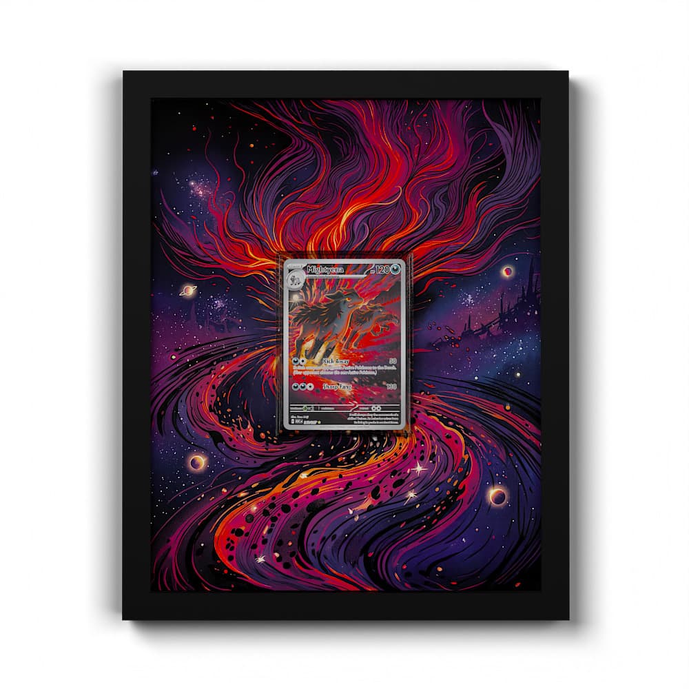 243 Magnayen - Extended Artwork Framed Pokemon Card Display