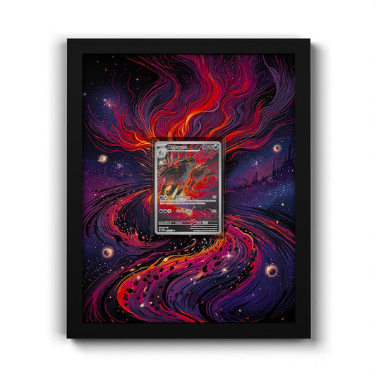 243 Magnayen - Extended Artwork Framed Pokemon Card Display