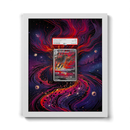 243 Magnayen - Extended Artwork Framed Pokemon Card Display