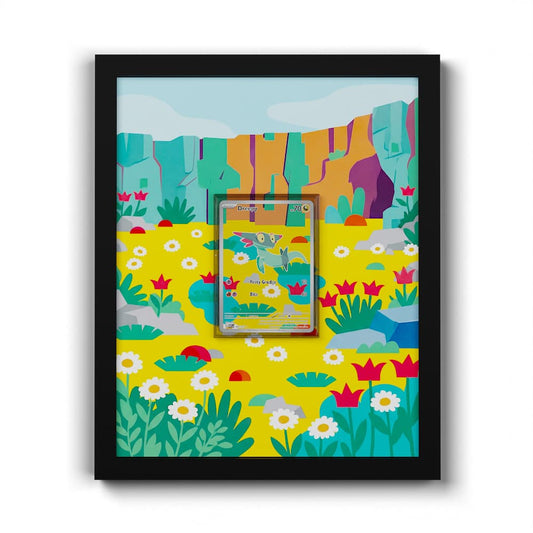 247 Grolldra - Extended Artwork Framed Pokemon Card Display