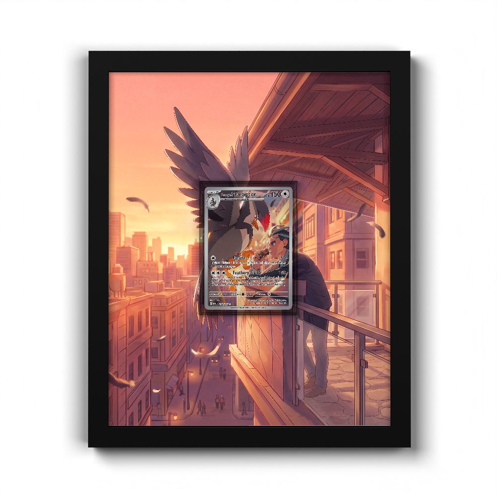 249 Aoki's Staraptor- Extended Artwork Framed Pokemon Card Display