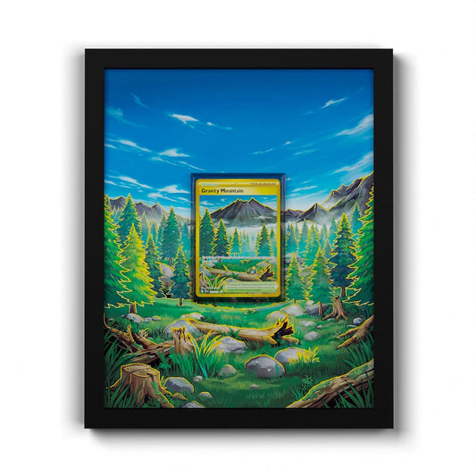 250 Schwerkraftberg - Extended Artwork Framed Pokemon Card Display