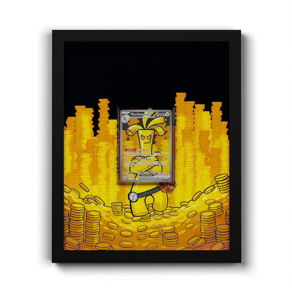252/182 Monetigo EX - Extended Artwork Framed Pokemon Card Display