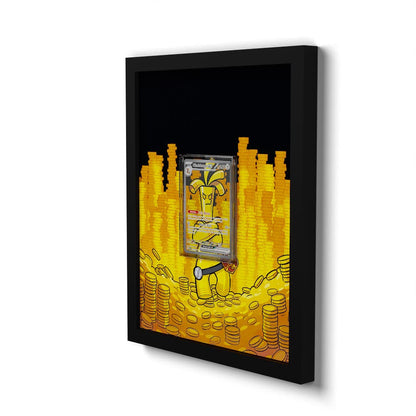 252/182 Monetigo EX - Extended Artwork Framed Pokemon Card Display