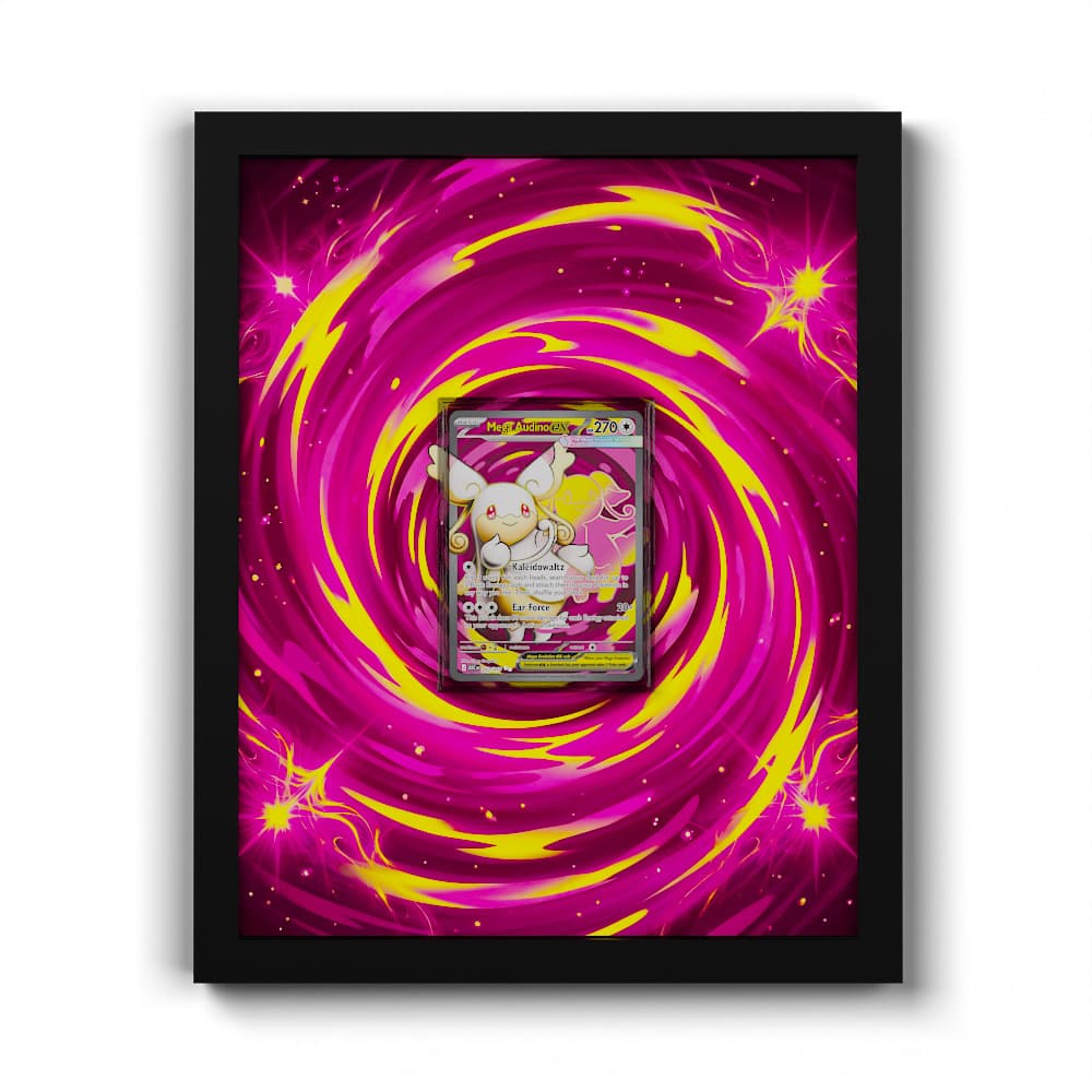 253 Mega-Ohrdoch EX - Extended Artwork Framed Pokemon Card Display