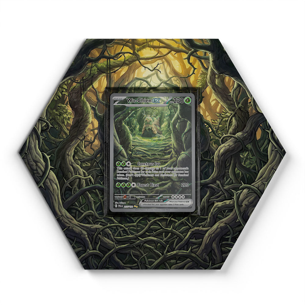 257/193 Wo-Chien EX - Extended Artwork Pokemon Card Display