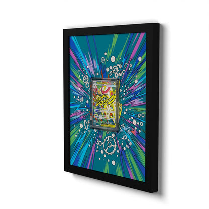 266 Mega-Zapplarang EX - Extended Artwork Framed Pokemon Card Display
