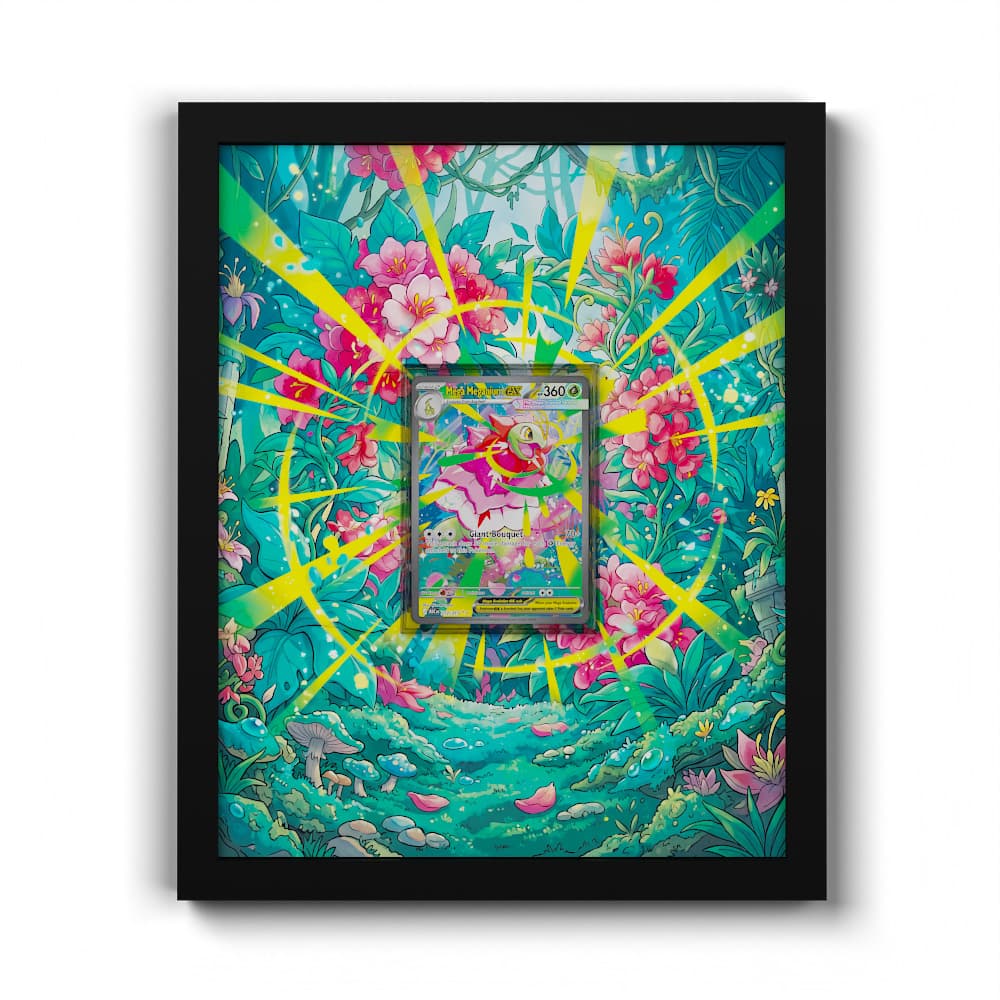 272 Mega-Meganie EX - Extended Artwork Framed Pokemon Card Display
