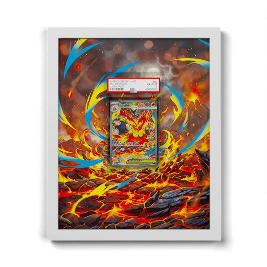 273 Mega-Flambirex EX - Extended Artwork Framed Pokemon Card Display