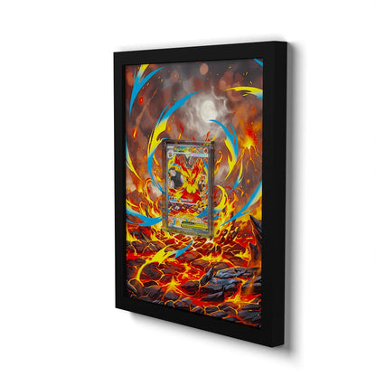 273 Mega-Flambirex EX - Extended Artwork Framed Pokemon Card Display