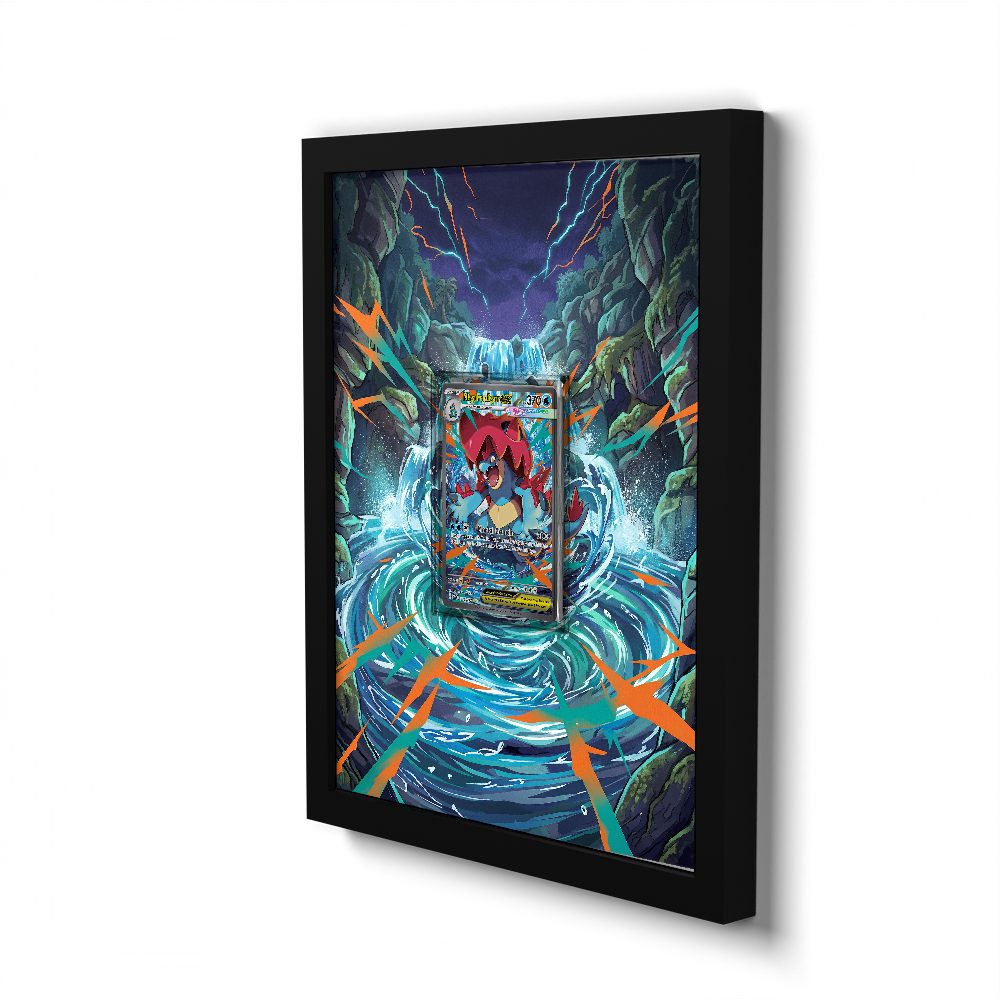 274/217 Mega Feraligatr Ex - Extended Artwork Pokemon Card Frame