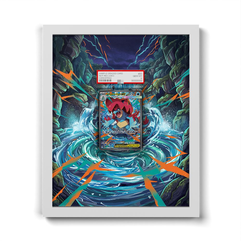 274/217 Mega Feraligatr Ex - Extended Artwork Pokemon Card Frame