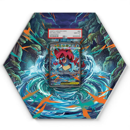 274/217 Mega-Impergator EX - Extended Artwork Pokemon Card Display