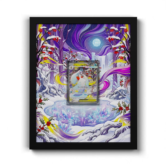 275 Mega-Frosdedje EX - Extended Artwork Framed Pokemon Card Display