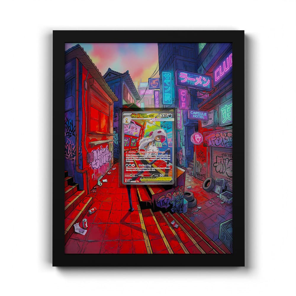 285 Mega-Irokex EX - Extended Artwork Framed Pokemon Card Display