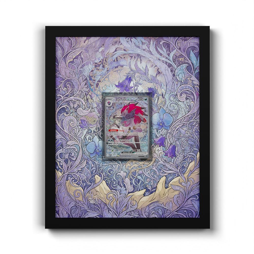 286 Ns Zoroark EX - Extended Artwork Framed Pokemon Card Display