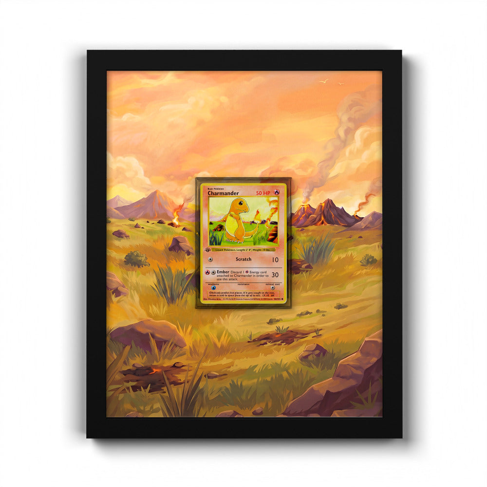 46/102 Charmander - Extended Artwork Pokemon Card Frame