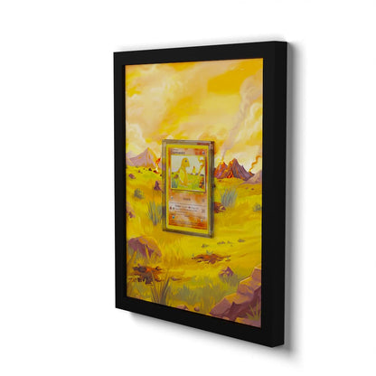 46/102 Glumanda - Extended Artwork Framed Pokemon Card Display