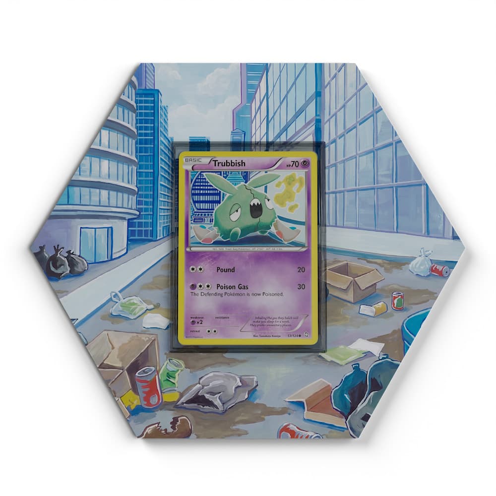 53/124 Trubbish - Extended Artwork Pokemon Card Display