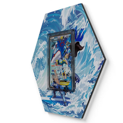 6/34 Team Aquas Kyogre EX - Extended Artwork Pokemon Card Display