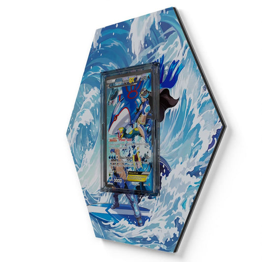 6/34 Team Aquas Kyogre EX - Extended Artwork Pokemon Card Display