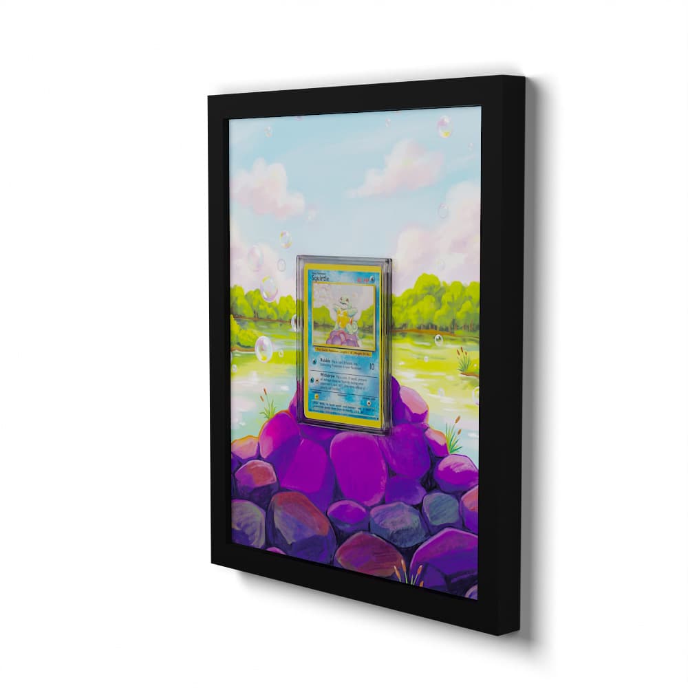 63/102 Schiggy - Extended Artwork Framed Pokemon Card Display