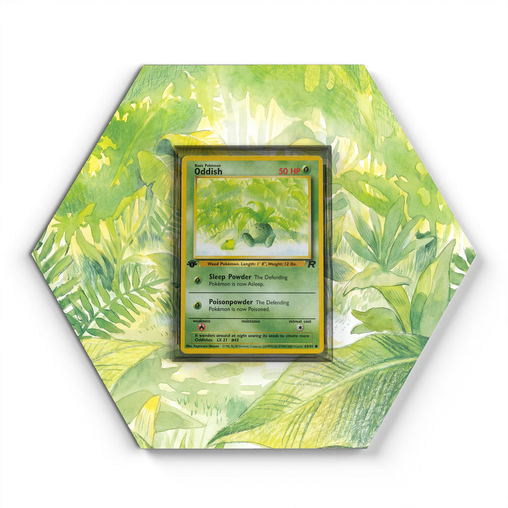 63/82 Oddish - Extended Artwork Pokemon Card Display