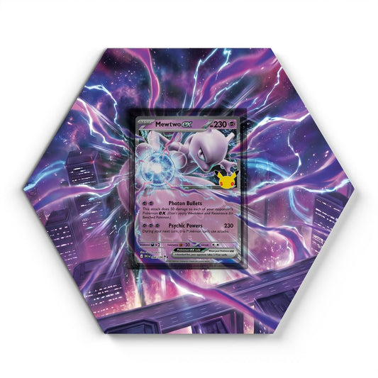 64/128 Mewtwo ex - Extended Artwork Pokemon Card Display