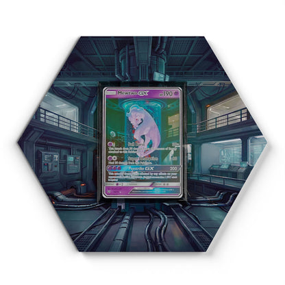 78/73 Mewtu GX - Extended Artwork Pokemon Card Display