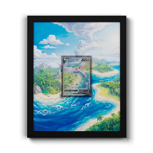 180/196 Aerodactyl V - Extended Artwork Framed Pokemon Card Display