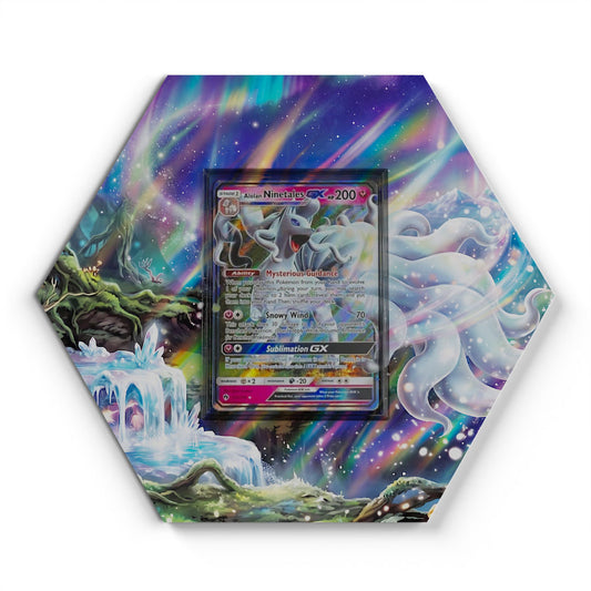 132/214 Alola-Vulnona GX - Extended Artwork Pokemon Card Display