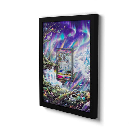 132/214 Alola-Vulnona GX - Extended Artwork Framed Pokemon Card Display