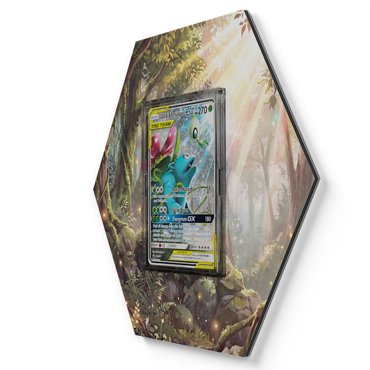 SM167 Celebi & Bisaflor GX - Extended Artwork Pokemon Card Display