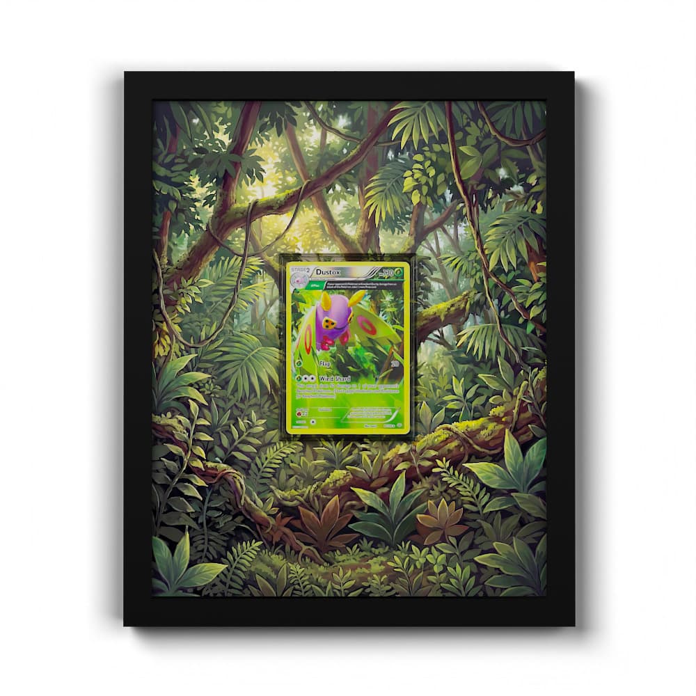 8/108 Pudox - Extended Artwork Framed Pokemon Card Display