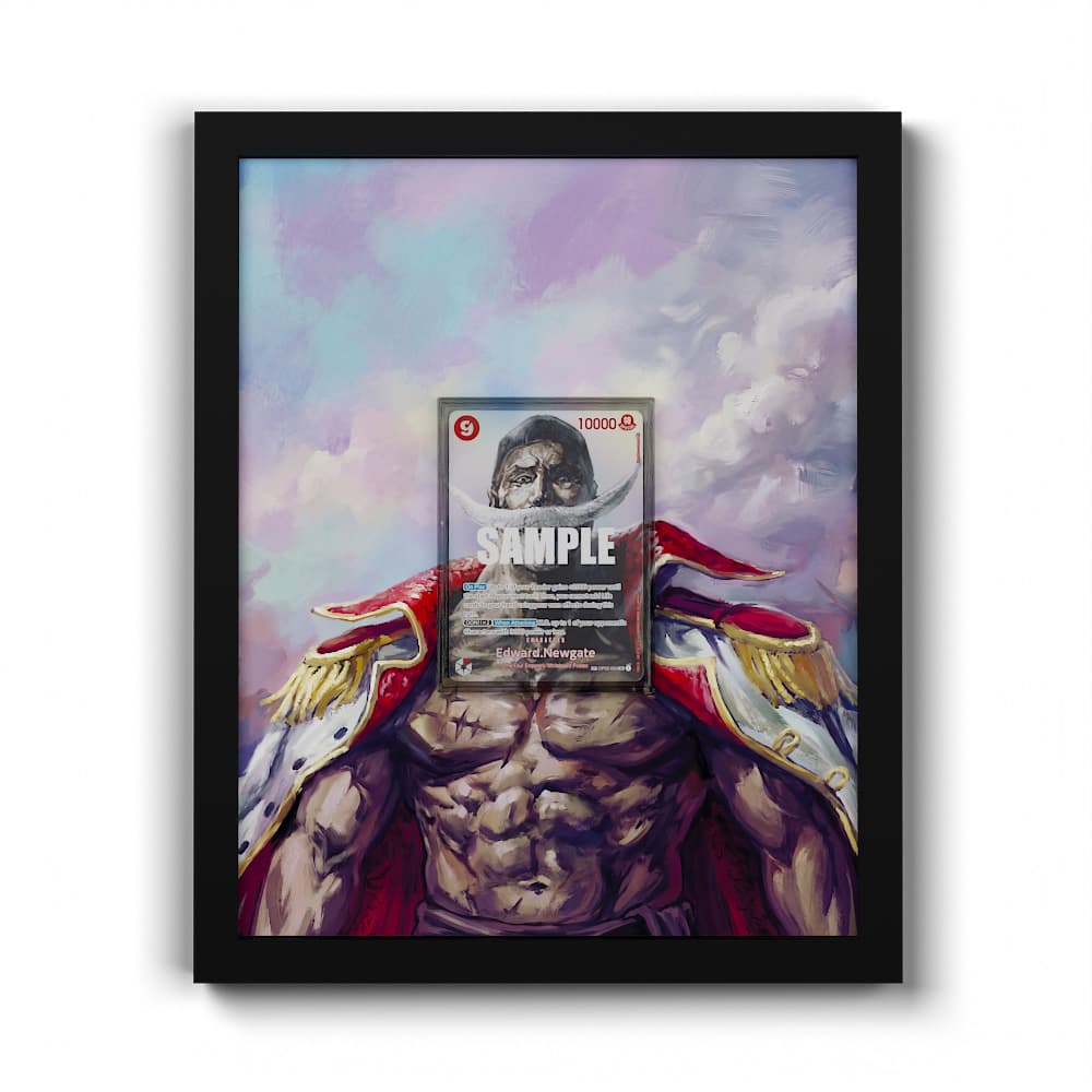 OP02-004 Edward Newgate - Extended Artwork Framed One Piece Card Display