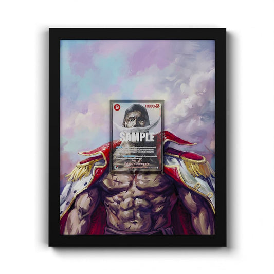 OP02-004 Edward Newgate - Extended Artwork Framed One Piece Card Display
