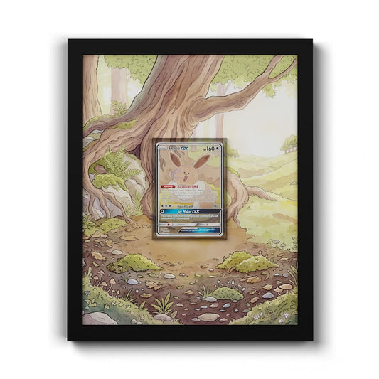SM233 Evoli GX - Extended Artwork Framed Pokemon Card Display