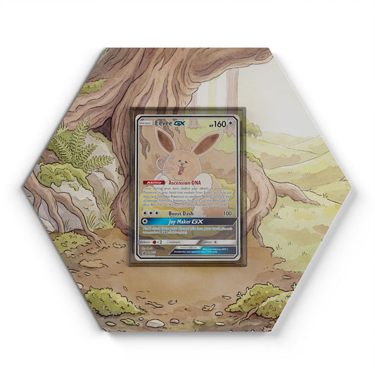 SM233 Evoli GX - Extended Artwork Pokemon Card Display