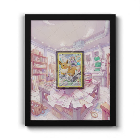 TG11 Evoli - Extended Artwork Framed Pokemon Card Display