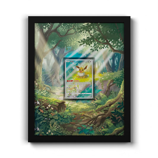 01 Evoli - Extended Artwork Framed Pokemon Card Display