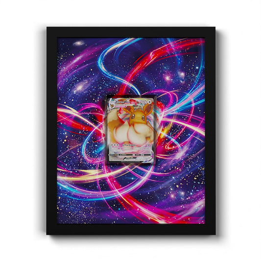 SWSH087 Evoli VMAX - Extended Artwork Framed Pokemon Card Display
