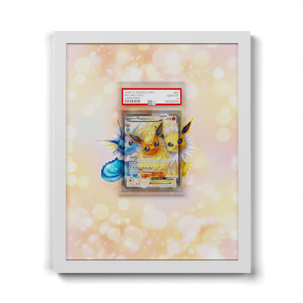 RC28 Flamara EX - Extended Artwork Framed Pokemon Card Display