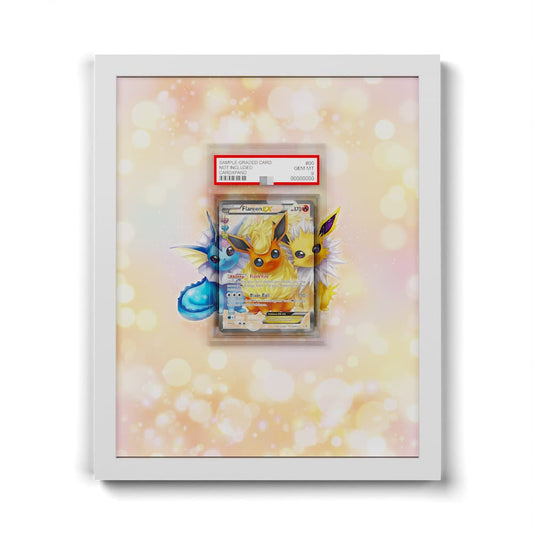 RC28 Flamara EX - Extended Artwork Framed Pokemon Card Display